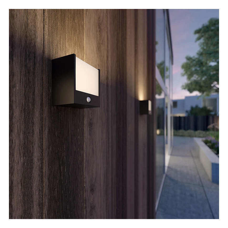 Philips - Luminaria LED exterior con sensor LED/3,5W IP44