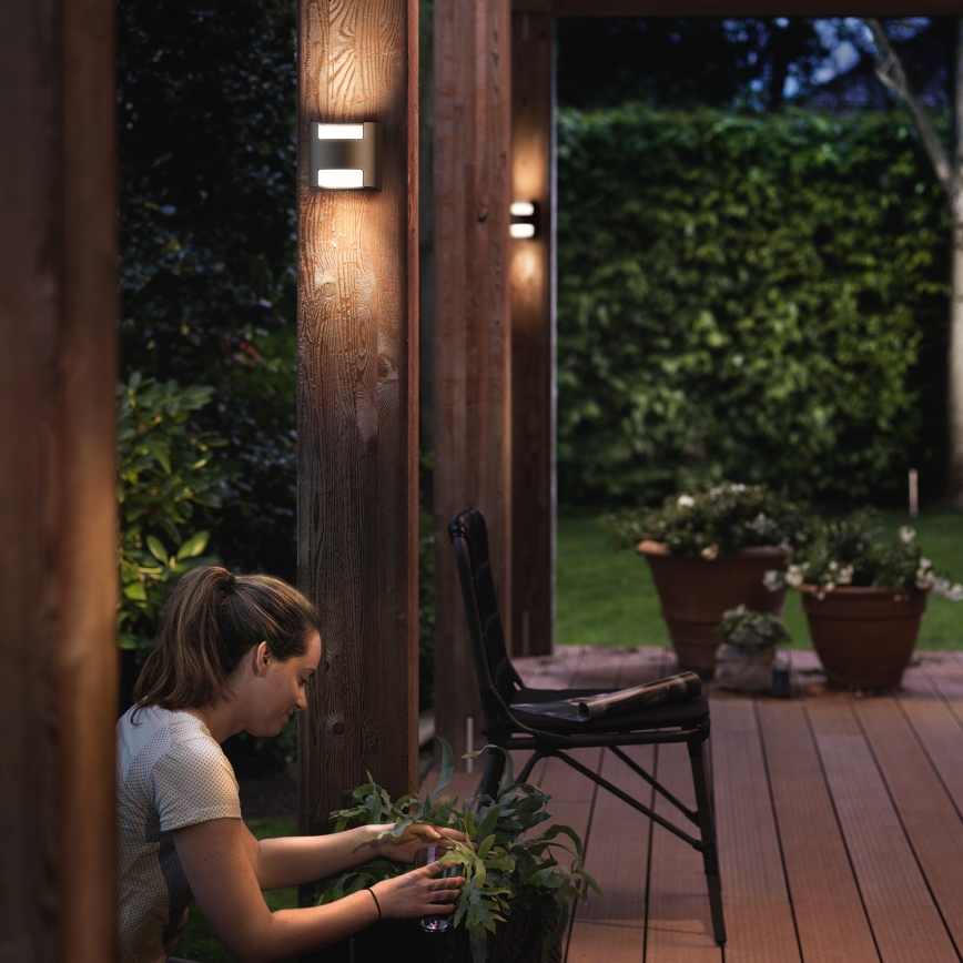Philips - Aplique de exterior 2xLED/4,5W/230V IP44