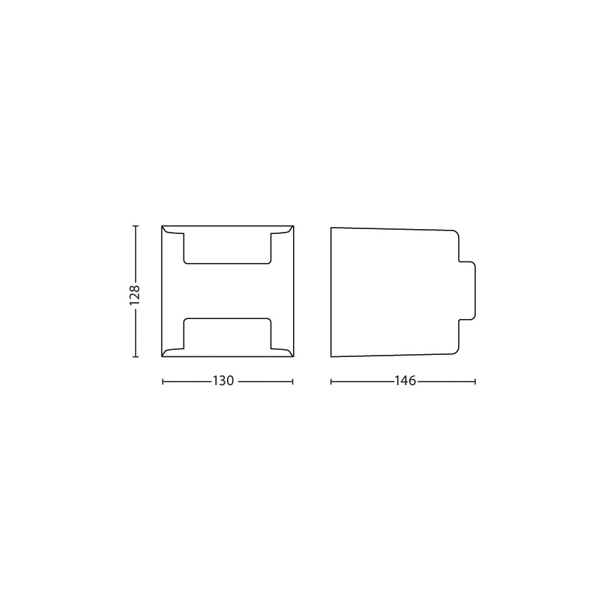 Philips - Aplique de exterior 2xLED/4,5W/230V IP44