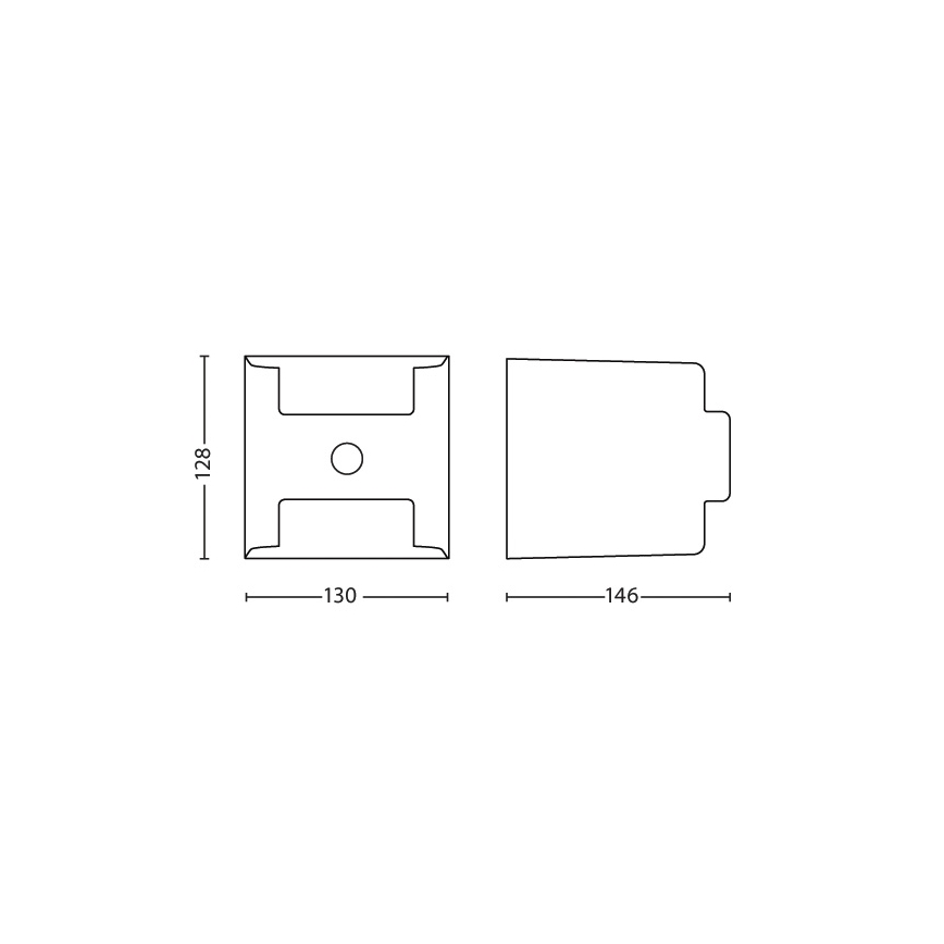 Philips - Lámpara de exterior con sensor 2xLED/4,5W/230V IP44