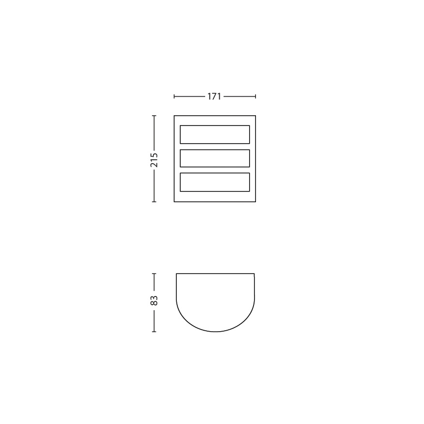 Philips - Aplique de pared exterior LED/6W/230V IP44