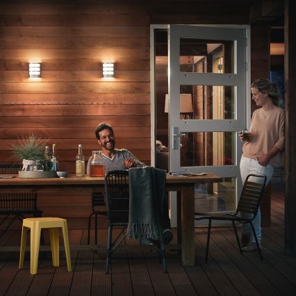 Philips - Luminaria exterior con sensor LED/6W/230V IP44