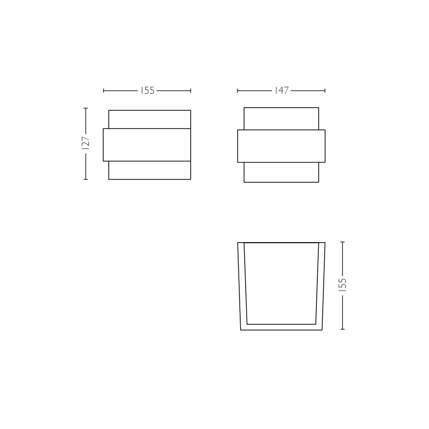 Philips - Aplique exterior E27/42W IP44