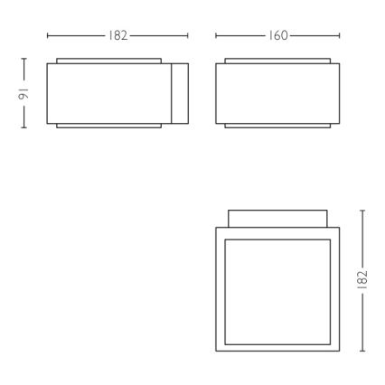 Philips - Aplique exterior E27/42W/230V IP44