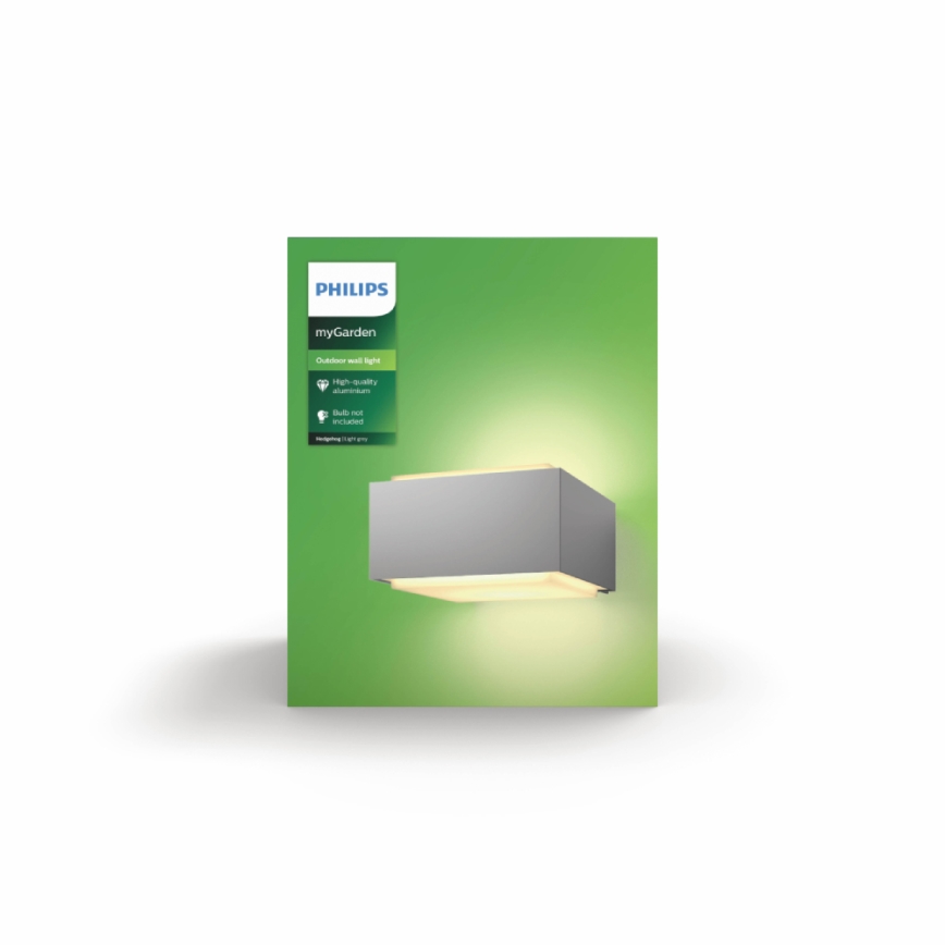 Philips - Aplique exterior E27/42W/230V IP44