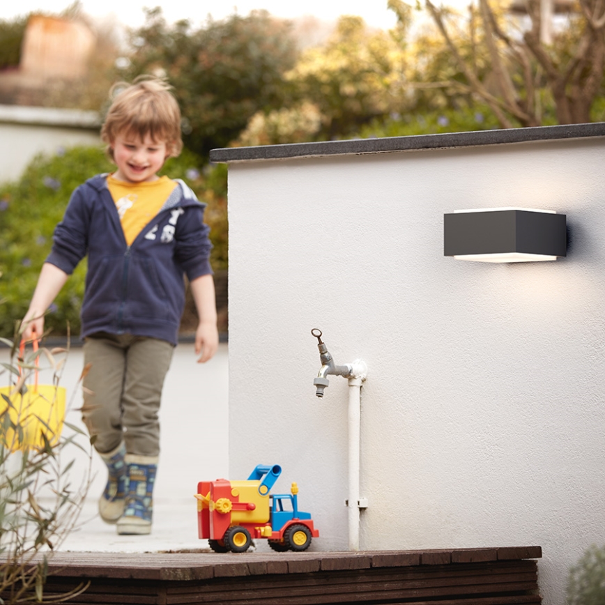Philips 17337/93/PN - Aplique exterior MYGARDEN HEDGEHOG 1xE27/42W