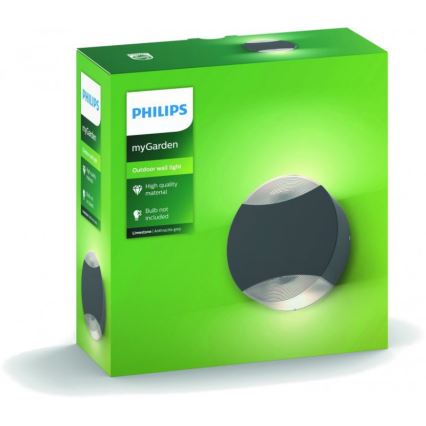 Philips - Aplique exterior 2xGU10/5W