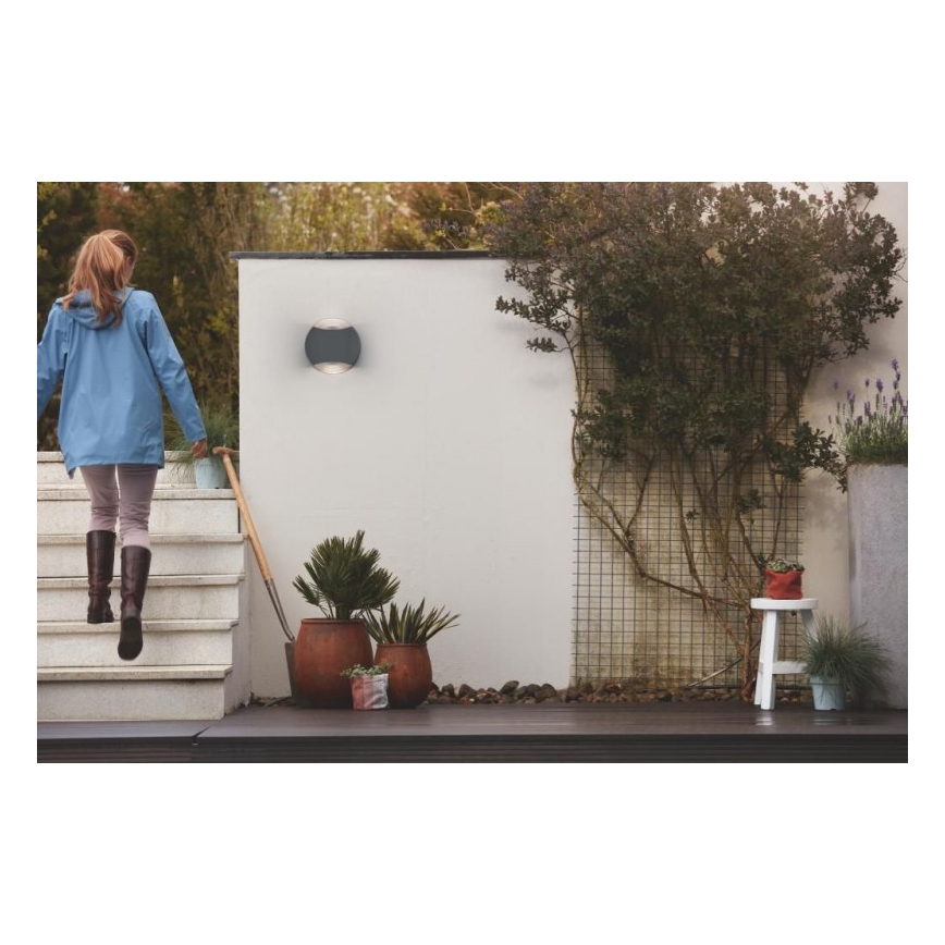 Philips - Aplique exterior 2xGU10/5W