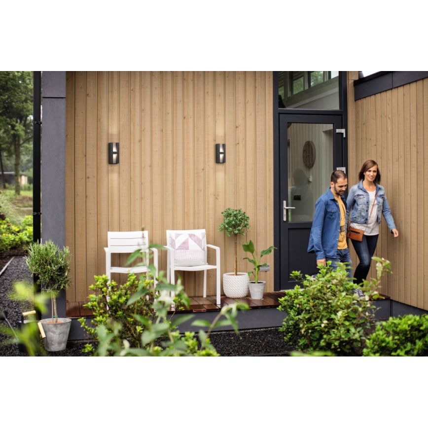 Philips - Aplique LED exterior 2xLED/4,5W IP44