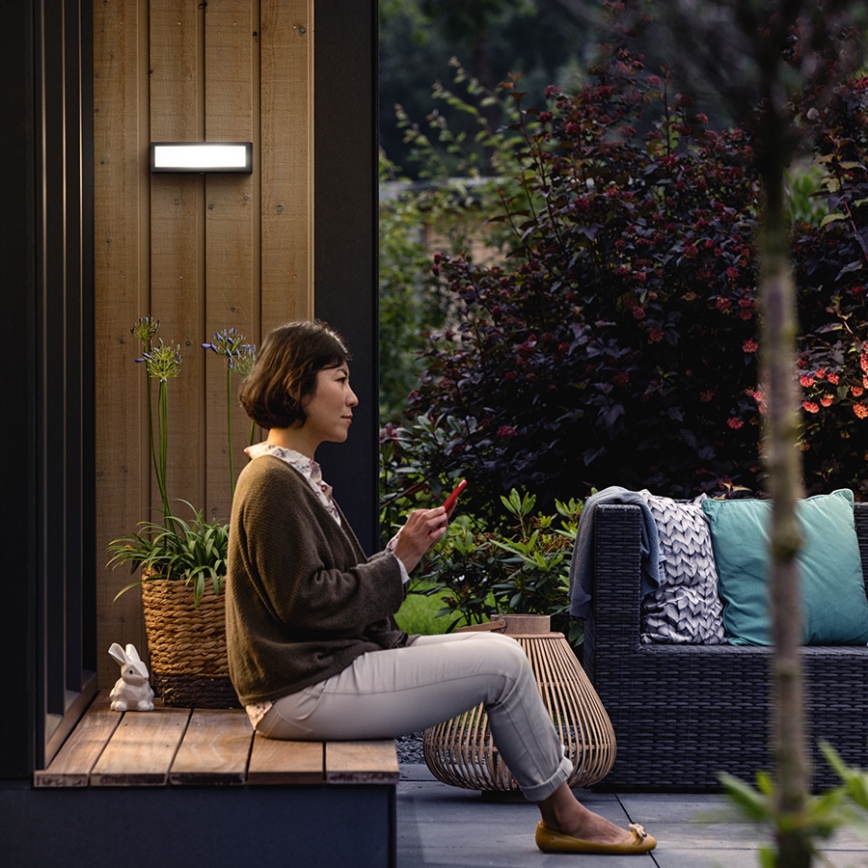 Philips 17354/93/P3 - Aplique LED exterior LED/4,5W IP44