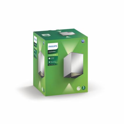 Philips 17358/47/P0 - Aplique LED exterior MYGARDEN CISTUS 2xLED/4,5W/230V IP44