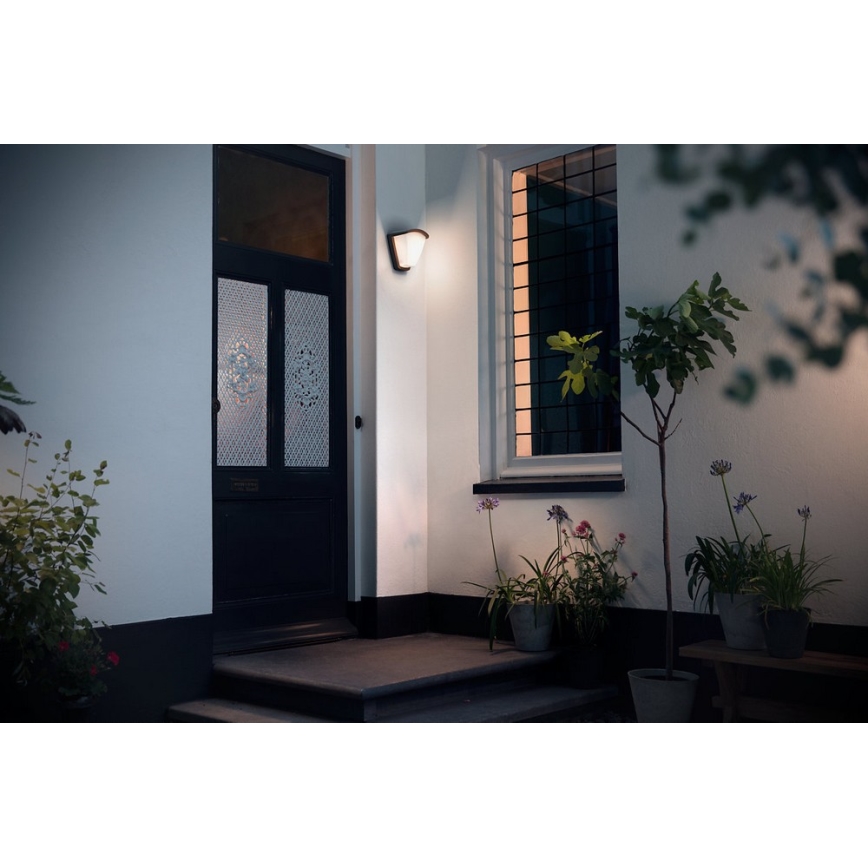 Philips 17383/93/PN - Aplique de exterior KISKADEE 1xE27/42W/230V IP44