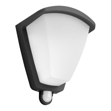 Philips 1738493PN - Aplique de exterior con sensor KISKADEE 1xE27/42W/230V IP44