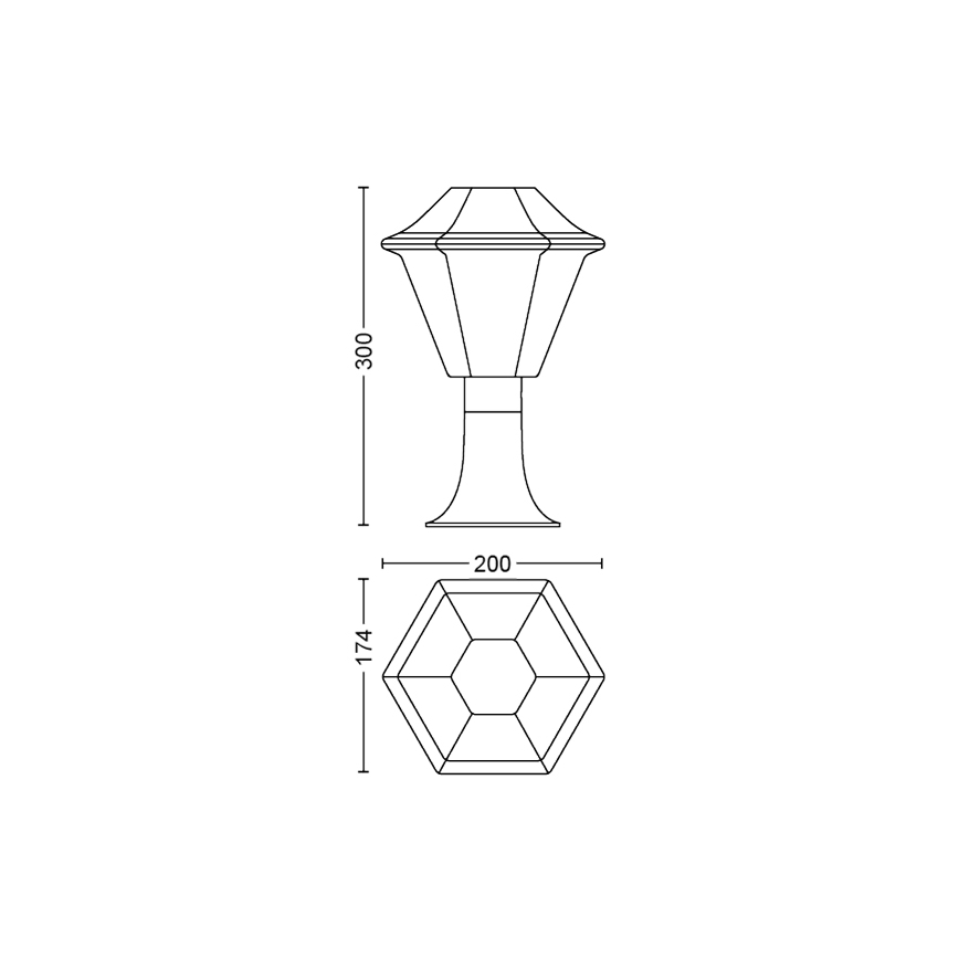 Philips - Lámpara exterior 1xE27/42W/230V IP44