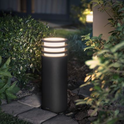 Philips 17402/93/P0 - Lámpara LED regulable exterior HUE LUCCA 1xE27/9,5W/230V