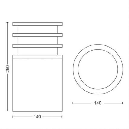 Philips - Lámpara LED regulable exterior Hue LUCCA 1xE27/9,5W/230V IP44