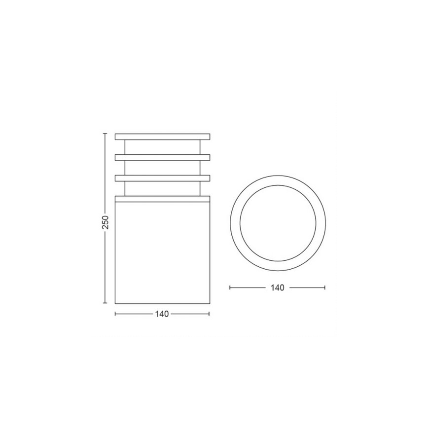 Philips - Lámpara LED regulable exterior Hue LUCCA 1xE27/9,5W/230V IP44