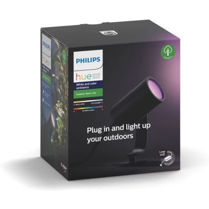 Philips - Foco exterior LED RGB Hue LILY LED/8W/230V IP65