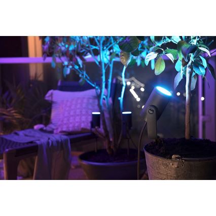 Philips - Foco exterior LED RGB Hue LILY LED/8W/230V IP65