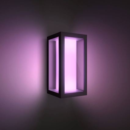 Philips - LED RGBW Aplique de exterior regulable Hue IMPRESS 2xLED/8W/230V 2000-6500K IP44