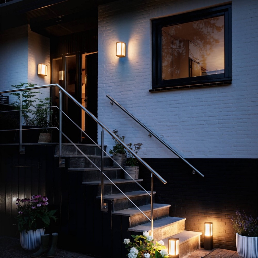 Philips - LED RGBW Aplique de exterior regulable Hue IMPRESS 2xLED/8W/230V 2000-6500K IP44