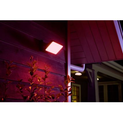 Philips - LED RGBW Regulable exterior reflektor Hue DISCOVER 2xLED/15W/230V 2000-6500K IP44