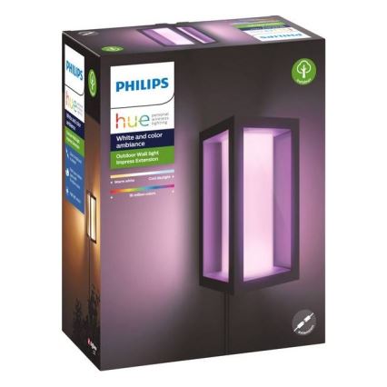 Philips - Aplique LED RGBW regulable para exteriores Hue IMPRESS 2xLED/8W/24V 2000-6500K IP44