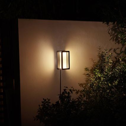 Philips - Aplique LED RGBW regulable para exteriores Hue IMPRESS 2xLED/8W/24V 2000-6500K IP44
