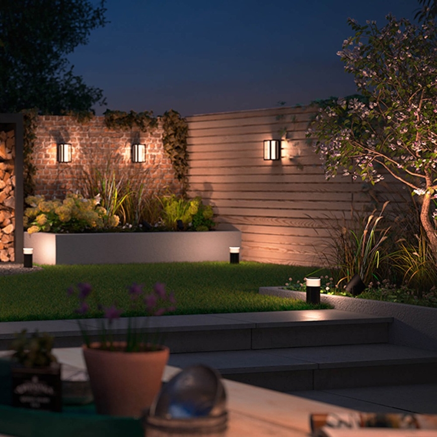 Philips - Aplique LED RGBW regulable para exteriores Hue IMPRESS 2xLED/8W/24V 2000-6500K IP44