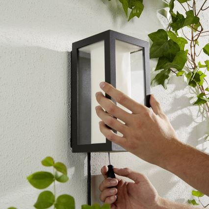 Philips - Aplique LED RGBW regulable para exteriores Hue IMPRESS 2xLED/8W/24V 2000-6500K IP44