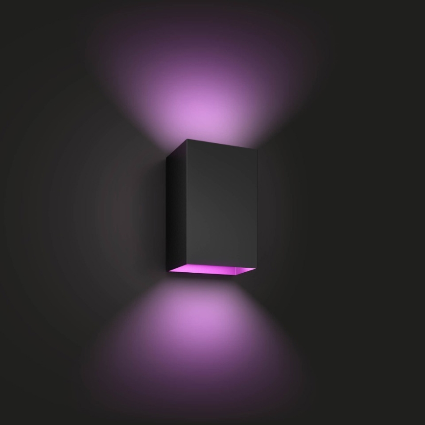 Philips - LED RGBW Aplique de exterior regulable Hue RESONATE 2xLED/8W/230V 2000-6500K IP44