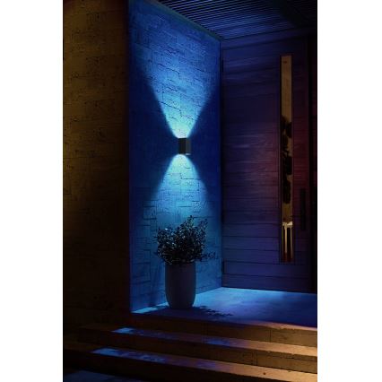 Philips - LED RGBW Aplique de exterior regulable Hue RESONATE 2xLED/8W/230V 2000-6500K IP44