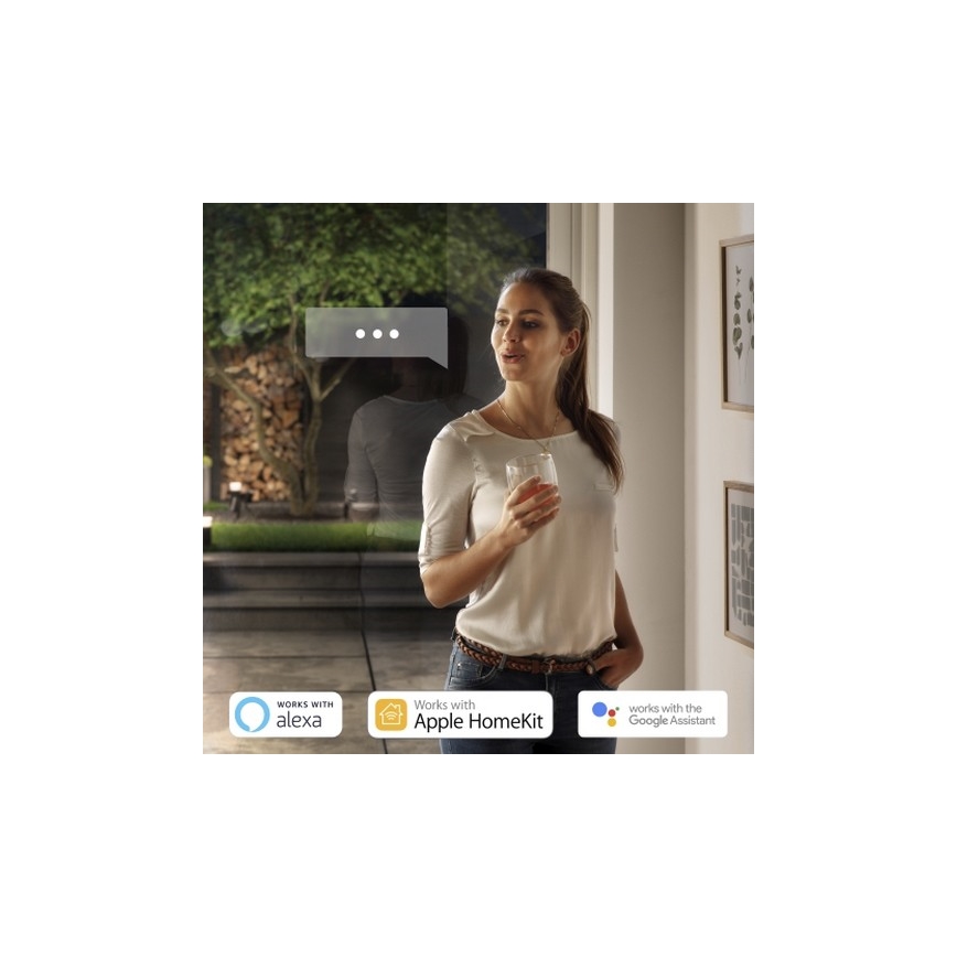 Philips - LED RGBW Aplique de exterior regulable Hue RESONATE 2xLED/8W/230V 2000-6500K IP44