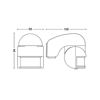 Philips - Sensor de movimiento para exteriores IP44 blanco