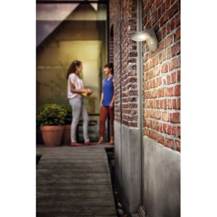 Philips 17808/87/16 - Lámpara solar LED con sensor de movimiento y crepúsculo MYGARDEN DUSK 1xLED/1W/3,7V 2200 mAh IP44