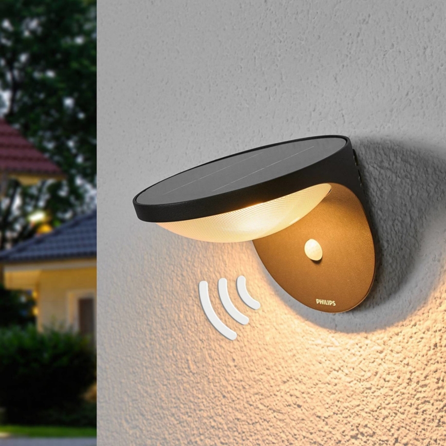 Philips - Iluminación LED solar exterior con sensor 1xLED/1W/3,7V IP44
