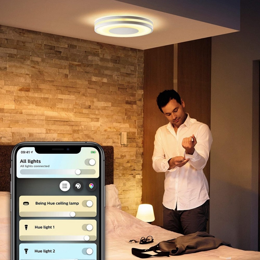Philips - Lámpara LED regulable Hue BEING LED/27W/230V + mando a distancia