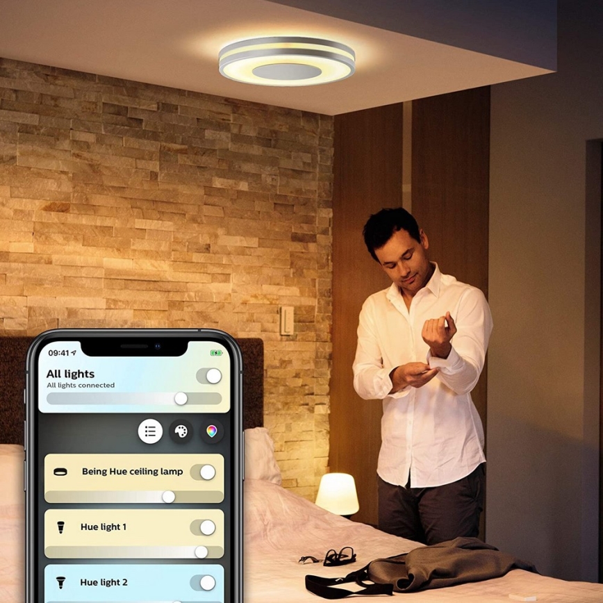 Philips - Lámpara LED regulable Hue BEING LED/27W/230V + mando a distancia