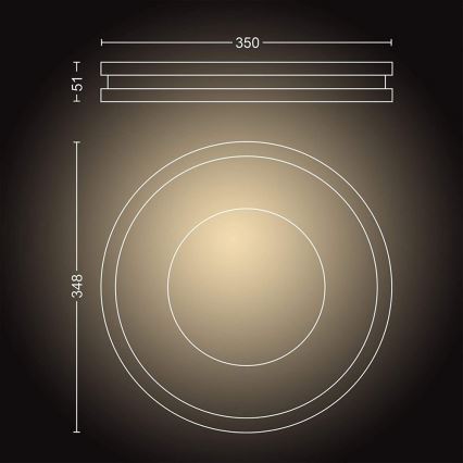 Philips - Lámpara LED regulable Hue BEING LED/27W/230V + mando a distancia