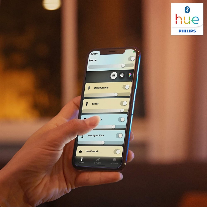 Philips - Luminaria LED regulable Hue BEING LED/27W/230V + control remoto