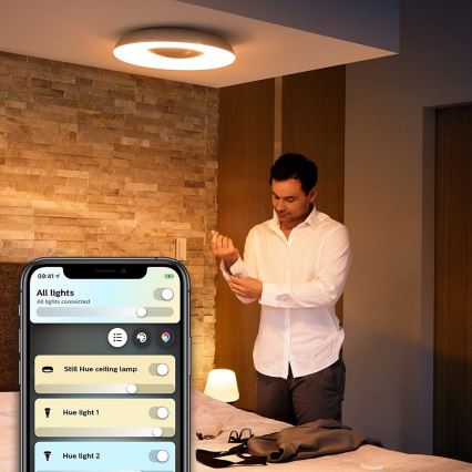 Philips - Lámpara LED regulable Hue STILL LED/27W/230V + mando a distancia