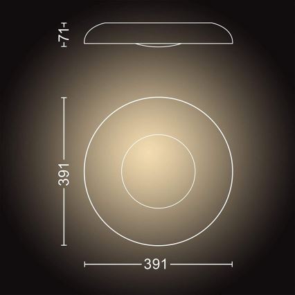 Philips - Lámpara LED regulable Hue STILL LED/27W/230V + mando a distancia