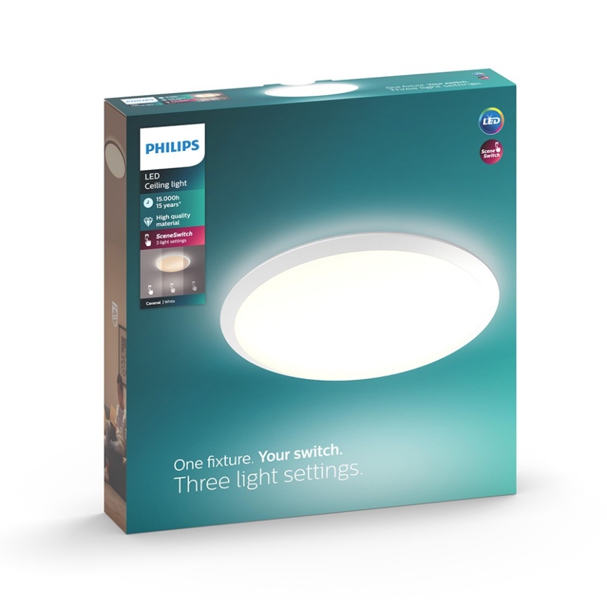 Philips 32809/31/P3 - LED Plafón regulable CANAVAL LED/18W/230V