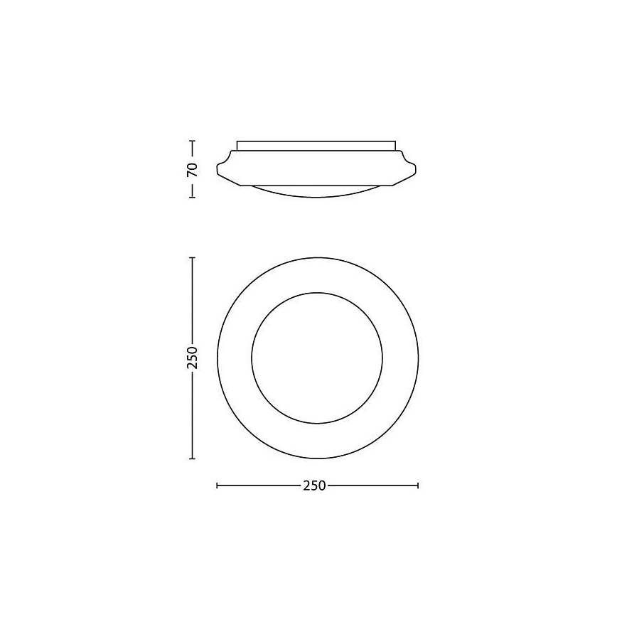 Philips - Plafón LED LED/6W/230V 4000K