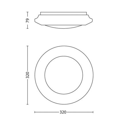 Philips - Plafón LED LED/16W/230V 4000K
