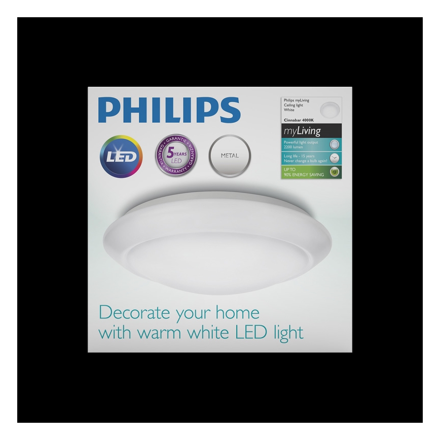 Philips - Luminaria de techo LED/20W/230V 4000K