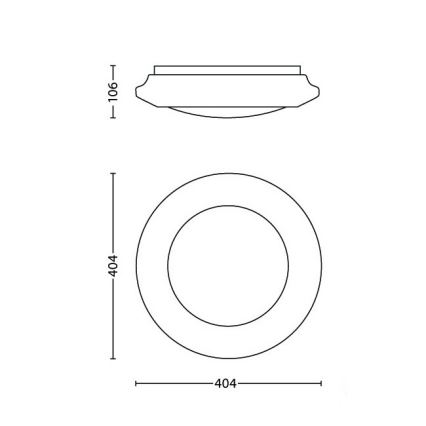 Philips - Luminaria de techo LED/20W/230V 4000K