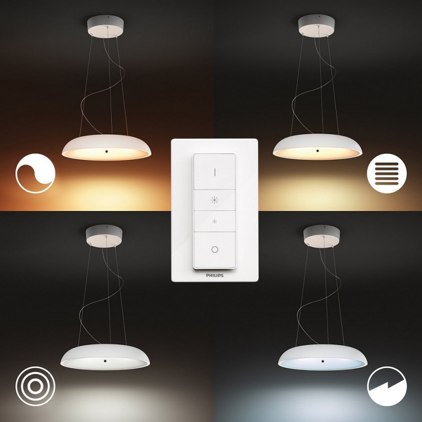 Philips - Lámpara colgante LED regulable en cable Hue AMAZE LED/39W/230V + mando a distancia