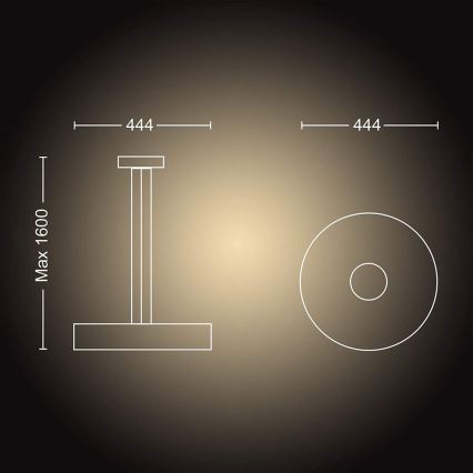 Philips - Lámpara colgante LED regulable en cable Hue FAIR LED/33,5W/230V + mando a distancia