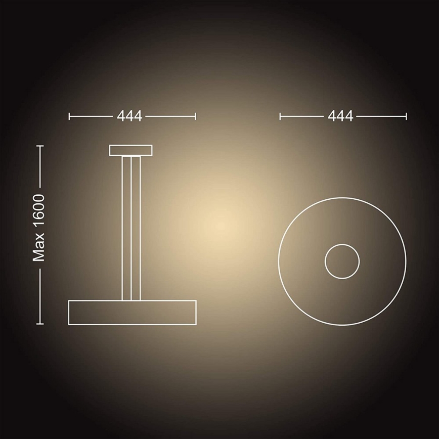 Philips - Lámpara colgante LED regulable en cable Hue FAIR LED/33,5W/230V + mando a distancia